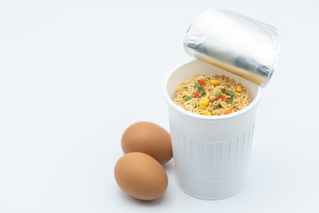 Instant noodle with egg