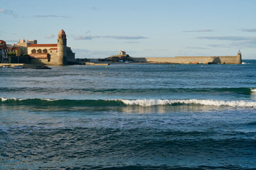 Collioure mirroring in the sea