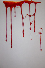 a blood flowing down. Bloody background