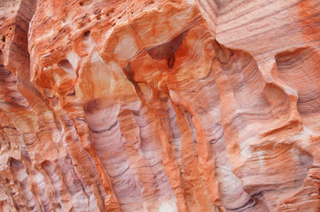 Landscape of eroded cliff, Valley of Fire State Park, Nevada