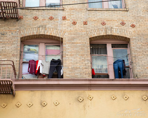Laundry in window