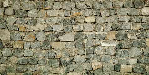 Aged stone wall structure ideal for background and texture