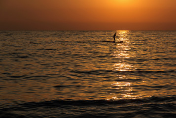 Calm waters of the Aegean, minimalism, background, Turkey
