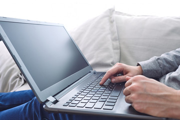  man using laptop