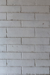 Old white brick wall.