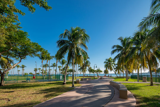 Colorful photo Margaret Pace Park Miami
