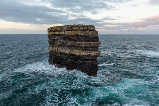 Sea stack off Irish coast