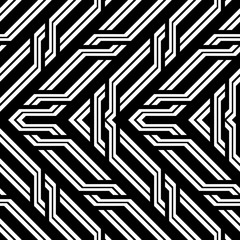 Design seamless monochrome zigzag pattern