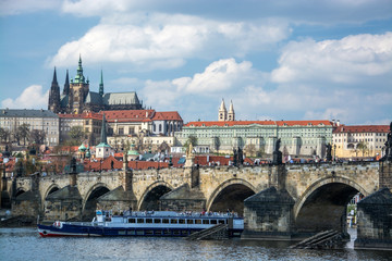 Fototapeta na wymiar Karlsbrücke, Prag, Tschechische Republik