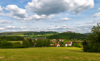 Fototapeta na wymiar Melsungen town in the Schwalm-Eder district in northern Hesse, Germany