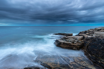Storm sunset on the Cantabrian coast!