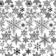 Pattern with snowflakes.