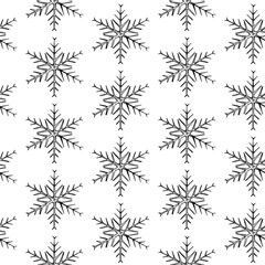 Pattern with snowflakes.
