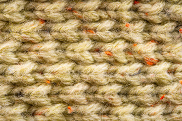 Wool Knit Fabric Background. Sweater Texture Close-Up View