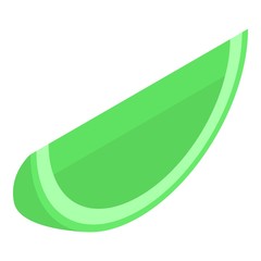 Lime piece icon. Isometric of lime piece vector icon for web design isolated on white background