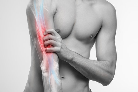 Human arm pain, anatomy of human arm, muscle injury