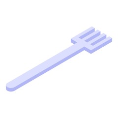 Food fork icon. Isometric of food fork vector icon for web design isolated on white background