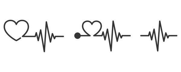 Heartbeat icon - vector.