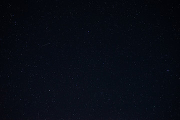 Stars in the night sky close up