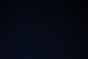 Stars in the night sky close up