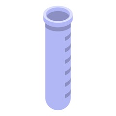 Empty test tube icon. Isometric of empty test tube vector icon for web design isolated on white background