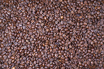 roasted brown coffee beans, background, wallpaper