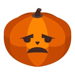 Jack holiday pumpkin icon. Isometric of jack holiday pumpkin vector icon for web design isolated on white background