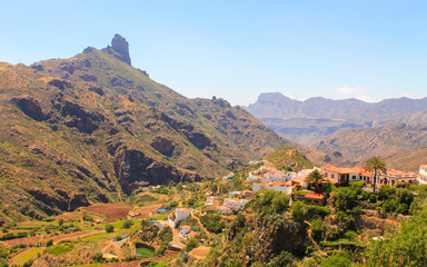 Roque Bentayga and Tejeda village