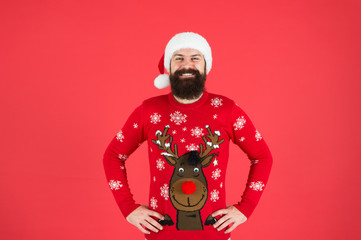 Holly jolly christmas. Happy new year. Join holiday party. Winter party outfit. Invitation ugly...