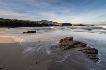 Dawn of stunning colors on the beach!