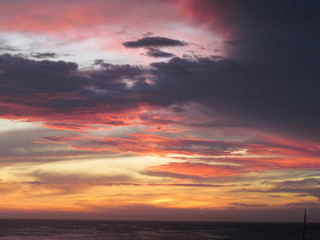 Fototapeta premium The dramatic color spectacle of the Brazilian sunset.