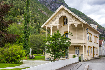 Laerdal old town in Norway
