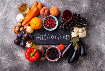 Antioxidants in products. Clean eating