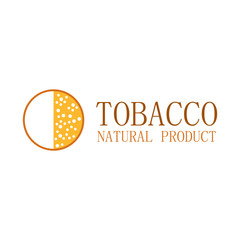 Vector logo for natural tobacco products, goods