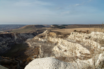 Big old limestone quarry.