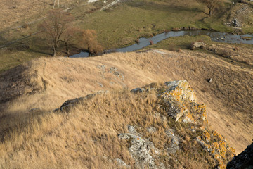 Top view on the river.