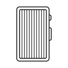 Vector design of box and powder symbol. Web element of box and cocain stock vector illustration.