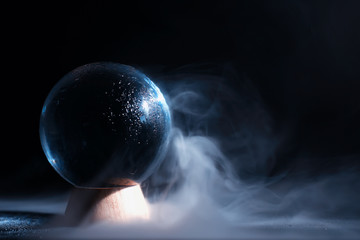 Crystal ball to predict the fate. Guessing for the future. - obrazy, fototapety, plakaty