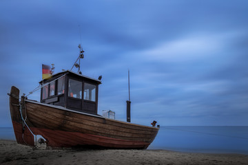 Fototapeta na wymiar Fishing Boat at the Insel Usedom