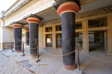 Fototapeta na wymiar Palace of Knossos, Crete, Greece: King's apartment