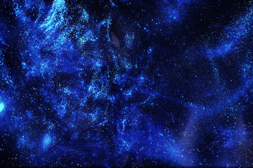 The universe in a distant galaxy with nebulae and stars