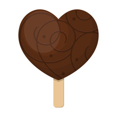 Ice cream on stick vector icon.Cartoon vector icon isolated on white background ice cream on stick.