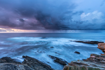 Colorful autumn sunset on the Cantabrian coast!