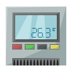 Fan control vector icon.Cartoon vector icon isolated on white background fan control.