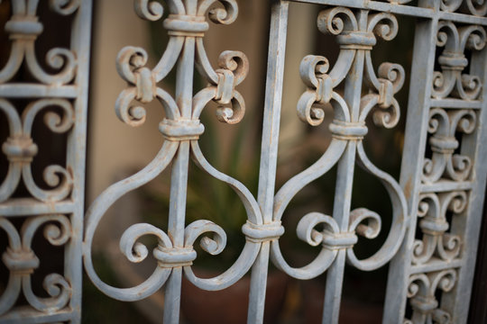 stunning rustic wrought iron gate