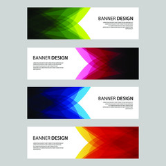 Fototapeta premium Vector Abstract design banner web template