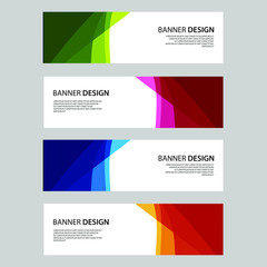 Fototapeta premium Vector Abstract design banner web template