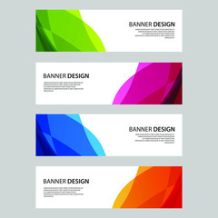Fototapeta premium Vector Abstract design banner web template