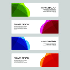Fototapeta premium Vector Abstract design banner web template