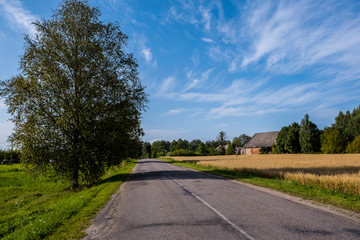 road in the countryside